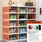 Vertical Shoe Rack 7 or 8 Tiers Three Colours | StorageOZ