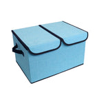 Double Lid Fabric Storage Box Six Colours | StorageOZ