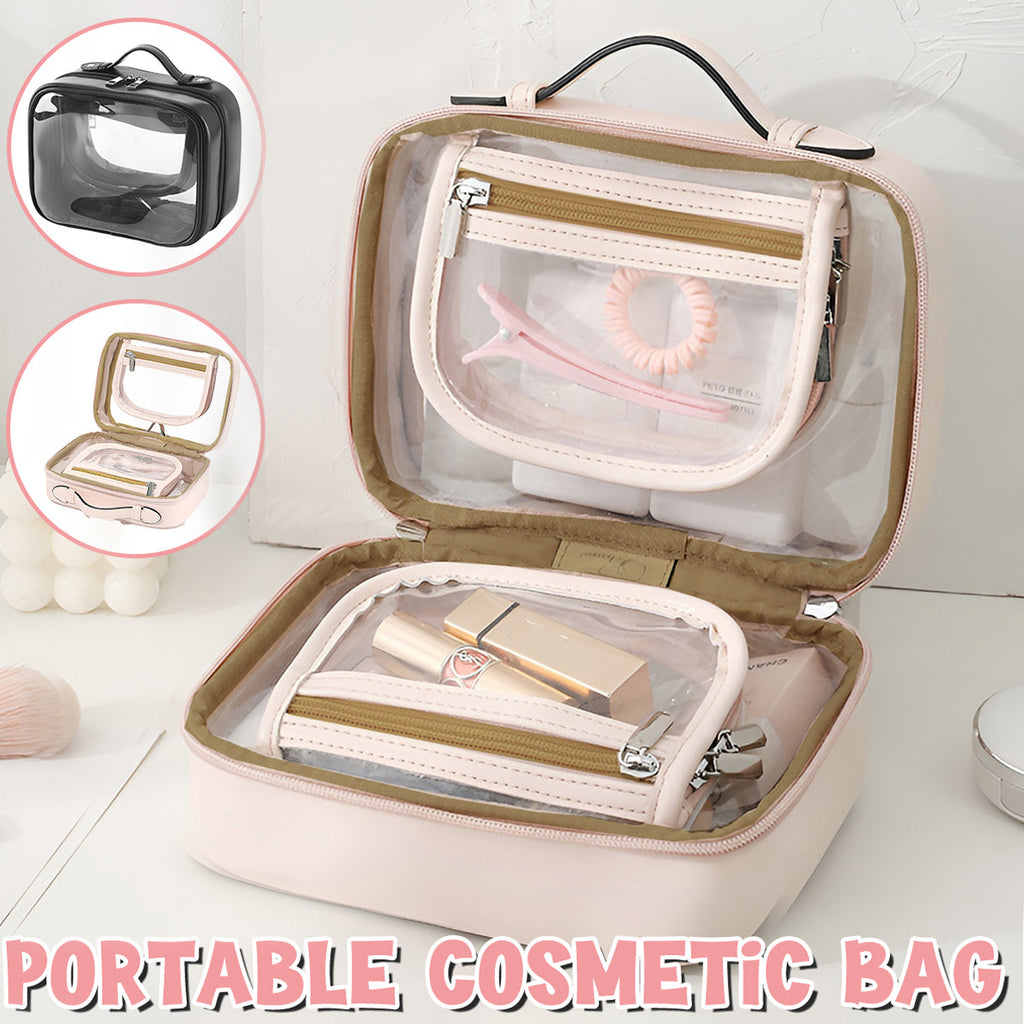 Clear Waterproof PVC Travel Makeup Bag Two Colours | StorageOZ