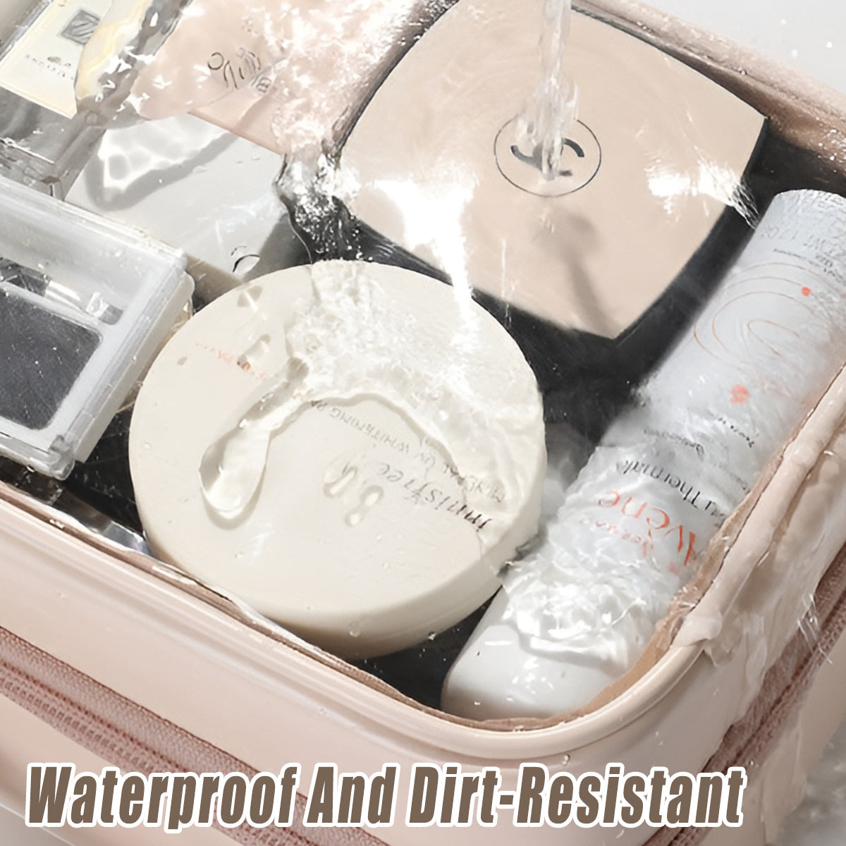 Clear Waterproof PVC Travel Makeup Bag Two Colours | StorageOZ