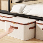 XL Cotton Linen Clothing Box Two Colours | StorageOZ