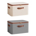 XL Cotton Linen Clothing Box Two Colours | StorageOZ