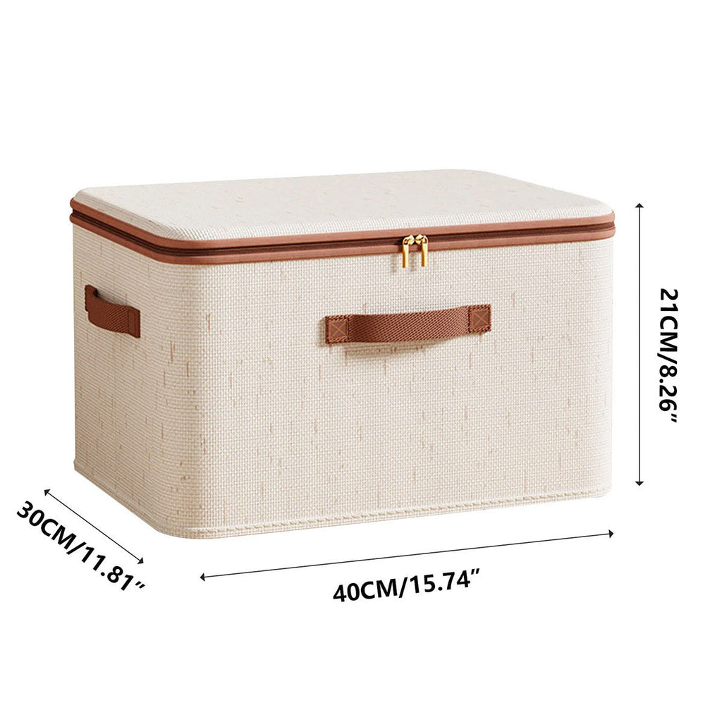XL Cotton Linen Clothing Box Two Colours | StorageOZ