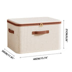 XL Cotton Linen Clothing Box Two Colours | StorageOZ