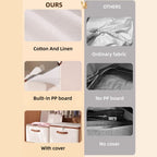 XL Cotton Linen Clothing Box Two Colours | StorageOZ