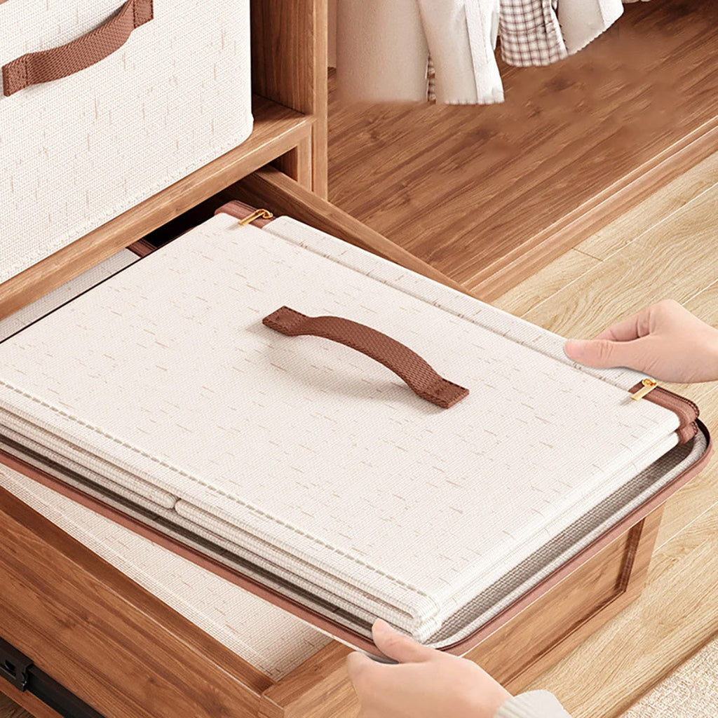 XL Cotton Linen Clothing Box Two Colours | StorageOZ