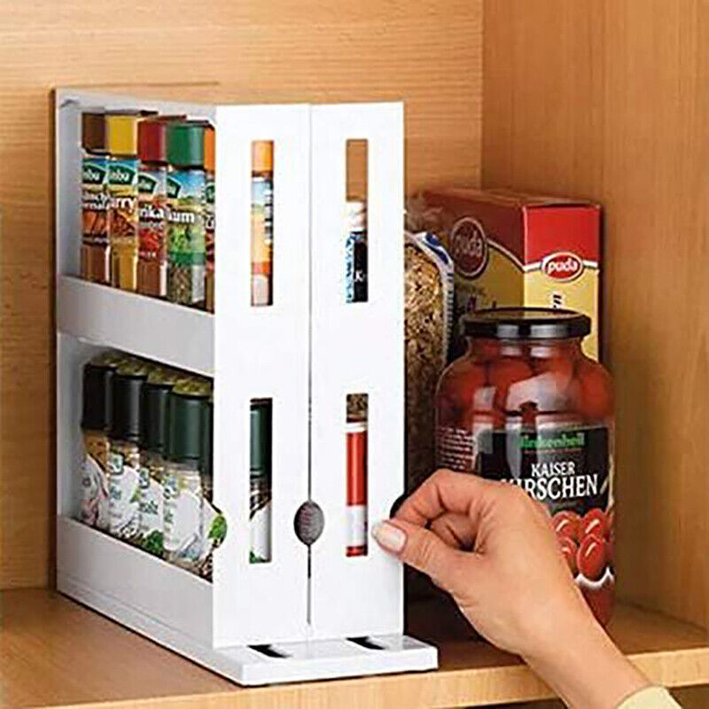 Slide Out Spice Rack for Kitchen Cabinets | StorageOZ
