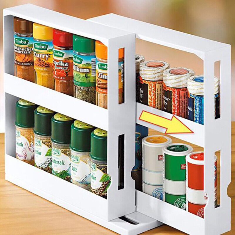 Slide Out Spice Rack for Kitchen Cabinets | StorageOZ