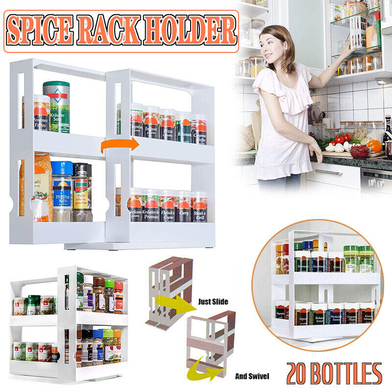 Slide Out Spice Rack for Kitchen Cabinets | StorageOZ