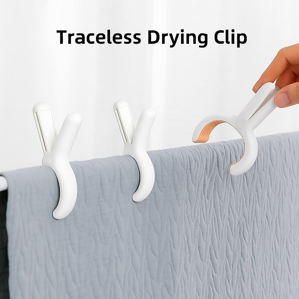 12 Pcs White Clips Desk Storage Organiser | StorageOZ