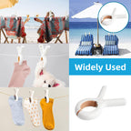 12 Pcs White Clips Desk Storage Organiser | StorageOZ