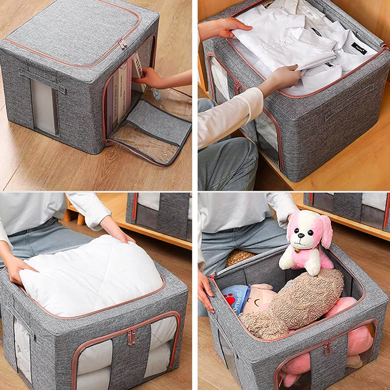 100L Stackable Foldable Storage Box Organiser | StorageOZ