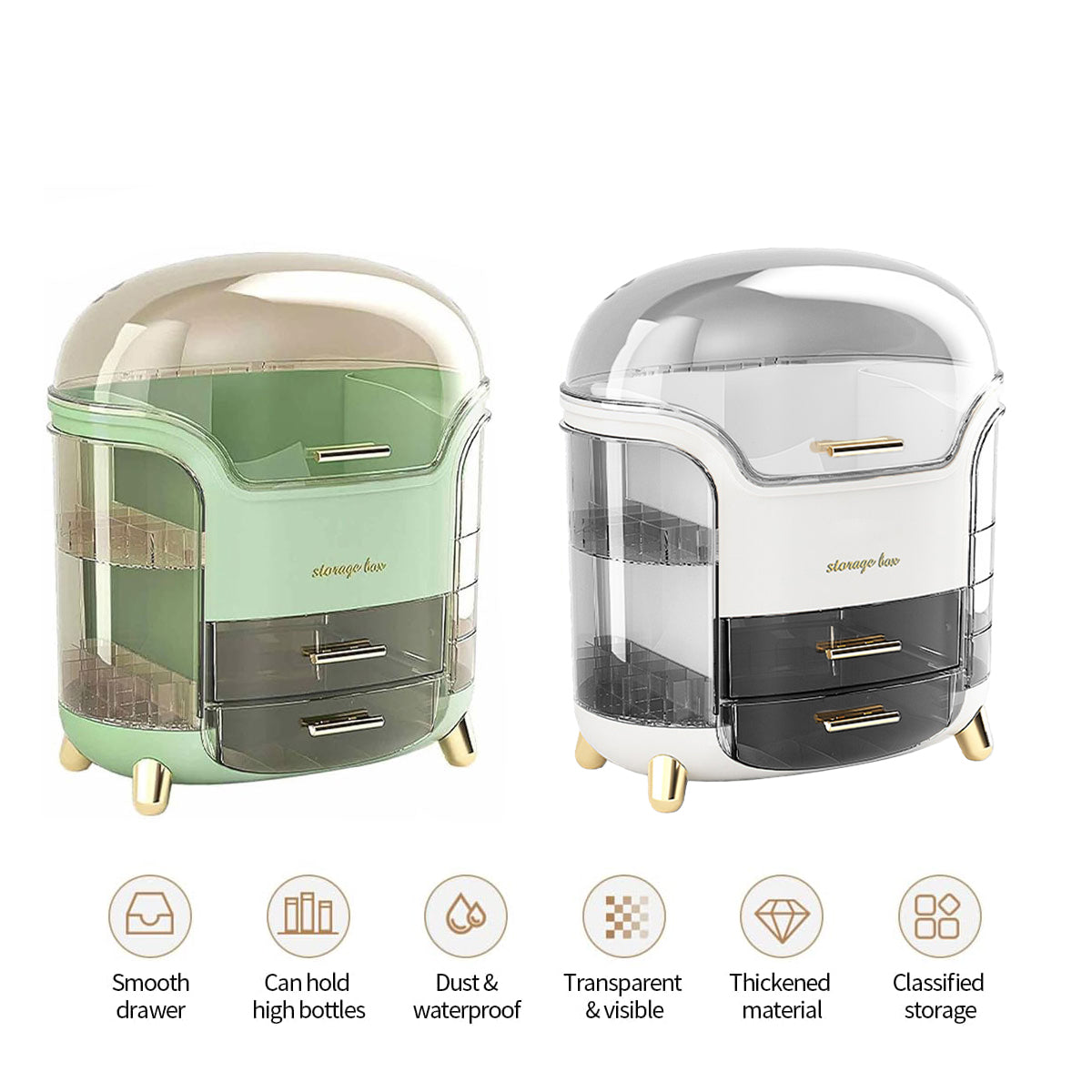 Large Cosmetic Storage Box in Two Colours | StorageOZ
