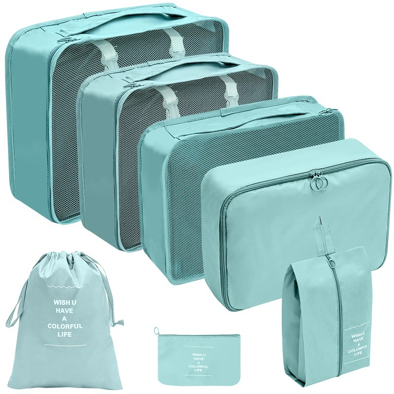 7 Pcs Oxford Packing Cube Set Six Colours | StorageOZ