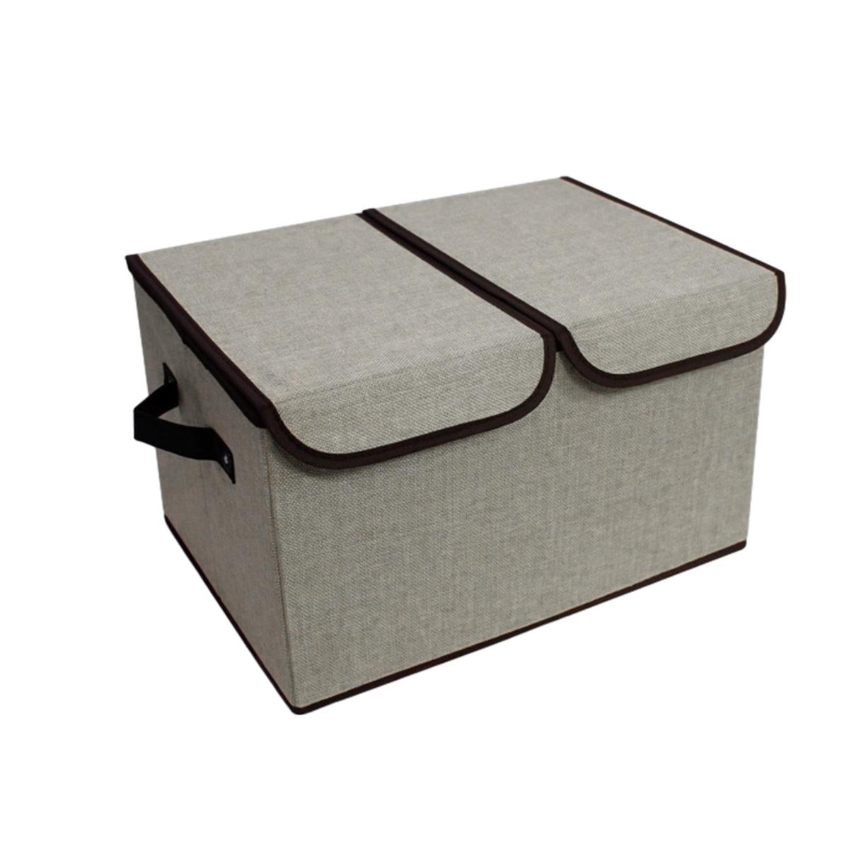 Double Lid Fabric Storage Box Six Colours | StorageOZ