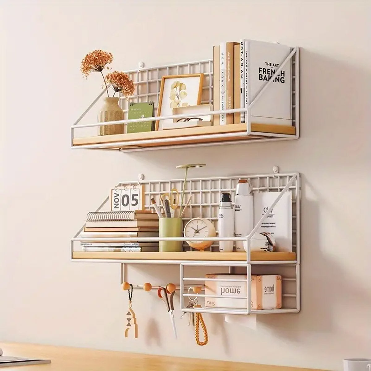 Iron Wood Wall Storage Rack Four Variants | StorageOZ