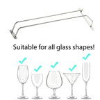 Under Cabinet Wine Glass Holder Steel Rack | StorageOZ