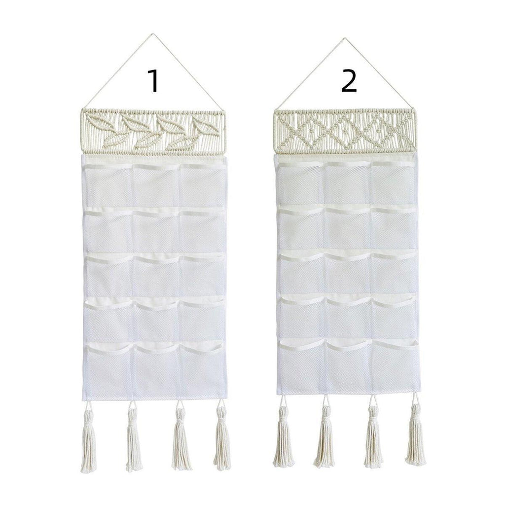 Woven Hanging Storage Bag in Two Styles Set | StorageOZ