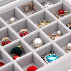 24 Grid Jewellery Case in Seven Colours Set | StorageOZ