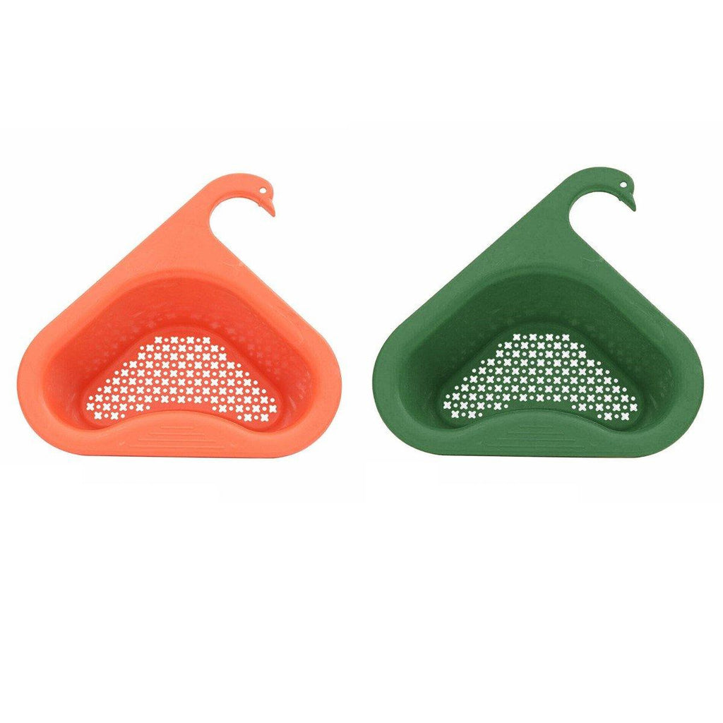 Swan Faucet Drain Basket Green or Orange | StorageOZ
