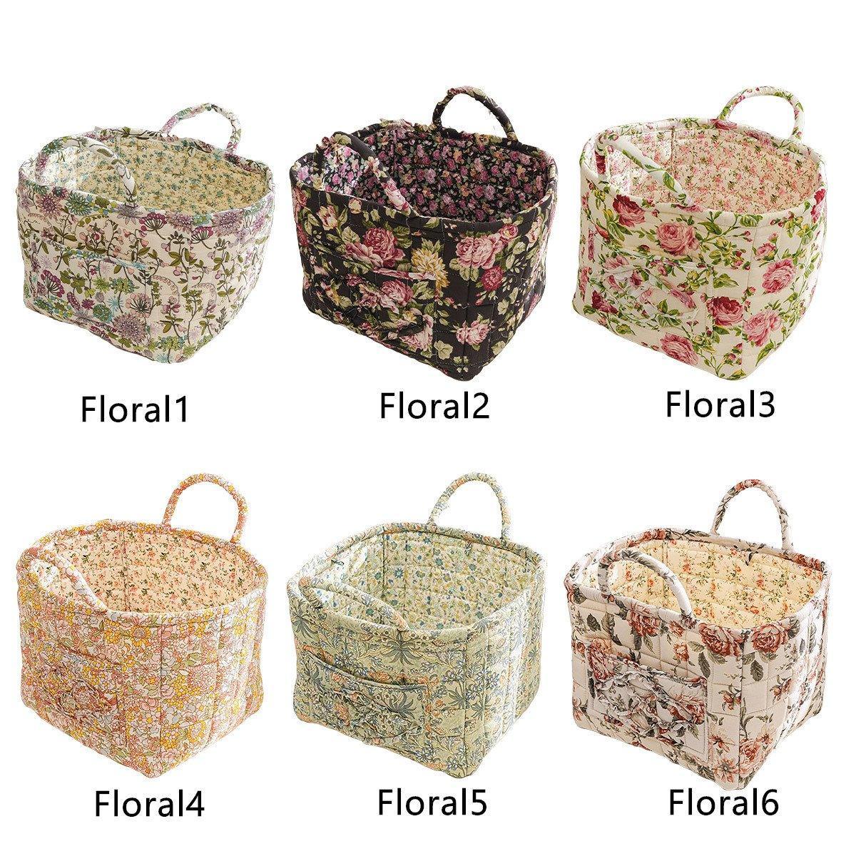 Floral Fabric Storage Basket in Six Prints | StorageOZ