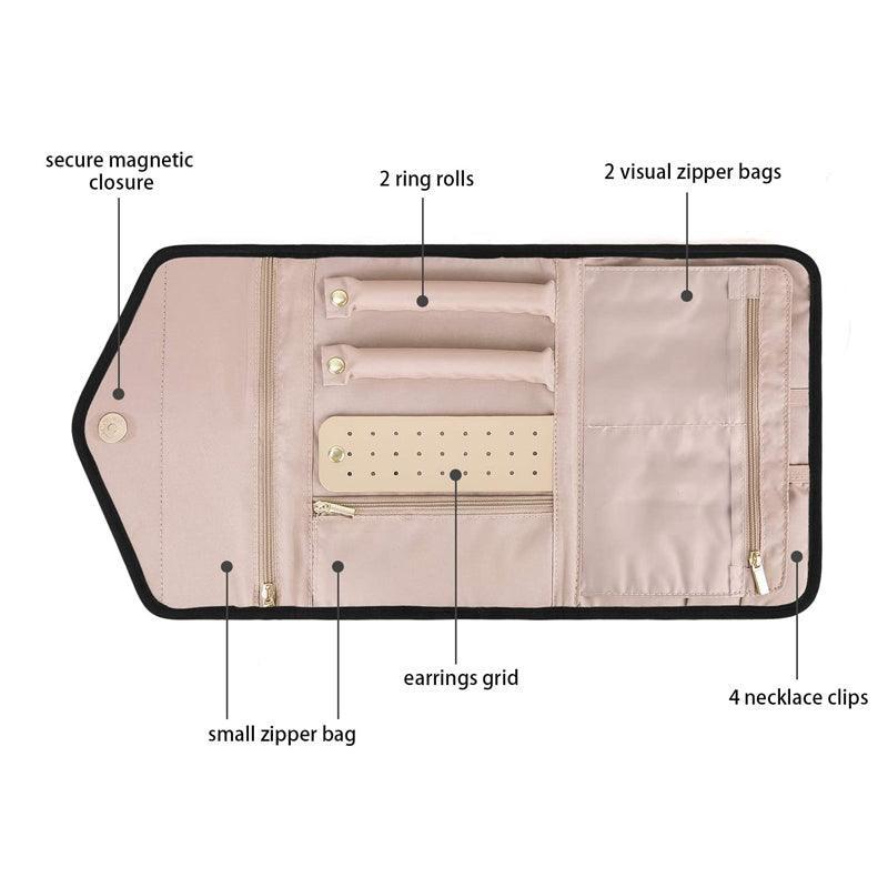 Roll Up Jewellery Pouch in Three Colours | StorageOZ