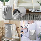 Foldable EVA Fabric Laundry Hamper Basket | StorageOZ