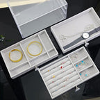 Acrylic Jewellery Drawer in Beige or Grey | StorageOZ