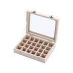 24 Grid Jewellery Case in Seven Colours Set | StorageOZ