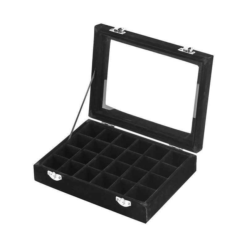 24 Grid Jewellery Case in Seven Colours Set | StorageOZ