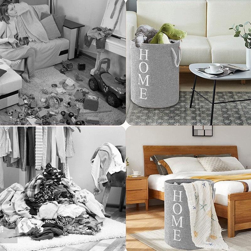 Foldable EVA Fabric Laundry Hamper Basket | StorageOZ