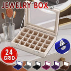 24 Grid Jewellery Case in Seven Colours Set | StorageOZ