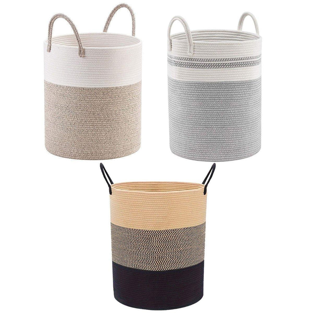 Cotton Rope Storage Basket Three Colourways | StorageOZ