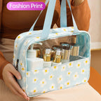 3 Pcs Printed PVC Makeup Bags Four Colours | StorageOZ