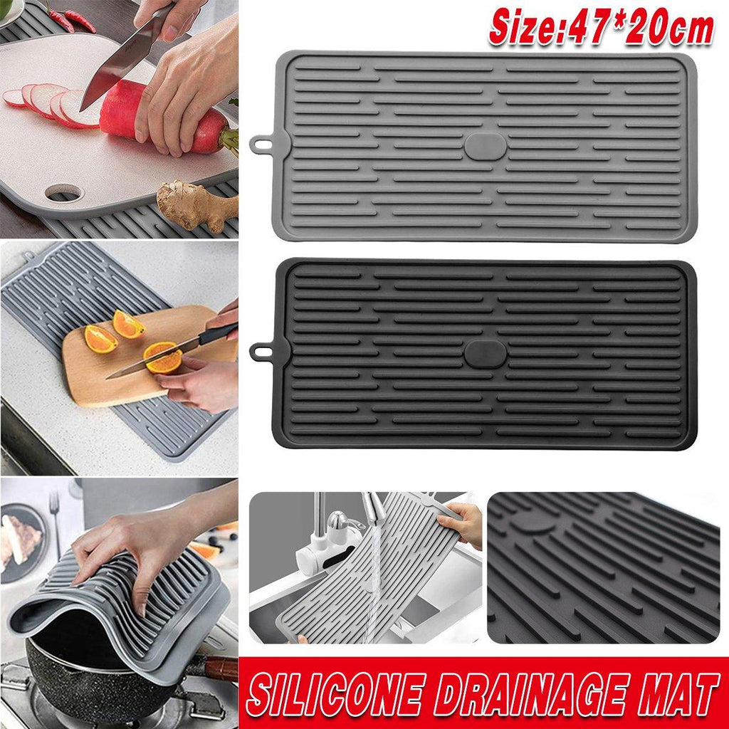 20cm Silicone Kitchen Drain Mat Two Colours | StorageOZ