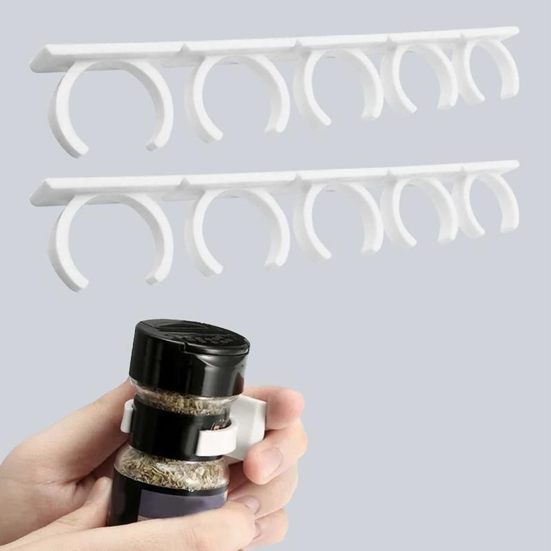 2 Pcs Spice Jar Gripper Clip Wall Strips | StorageOZ