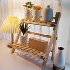 2 Tier Wooden Desktop Shelf with Slatted Trays | StorageOZ