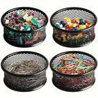 4 Pcs Metal Clip Storage Tubes Two Colours | StorageOZ