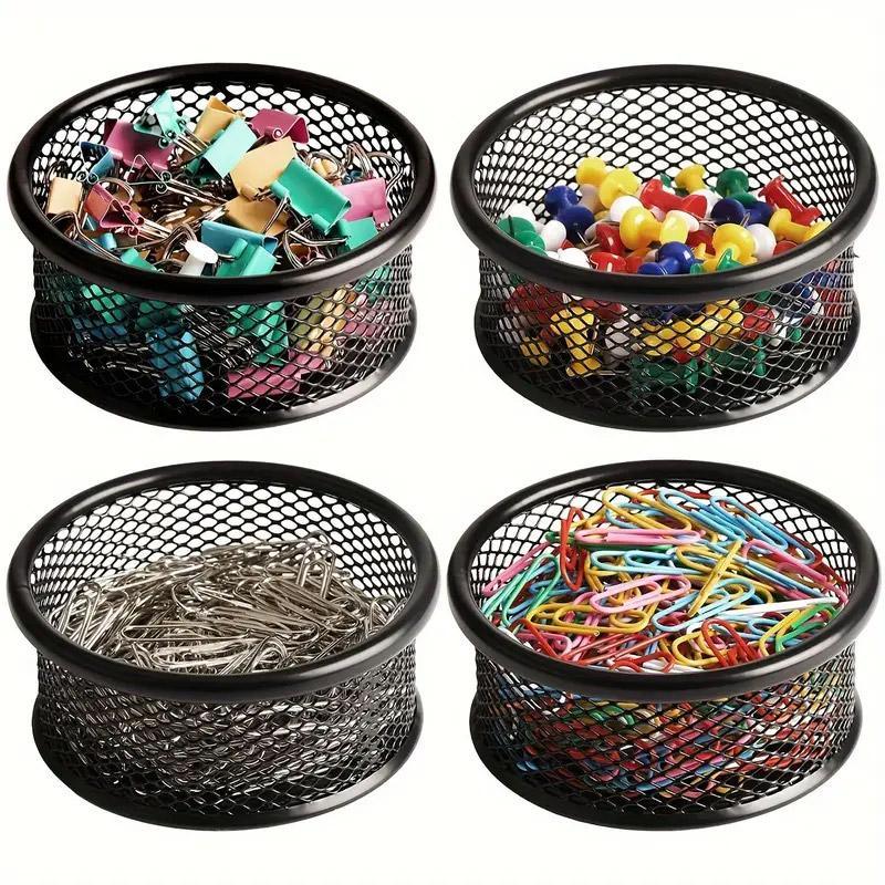4 Pcs Metal Clip Storage Tubes Two Colours | StorageOZ