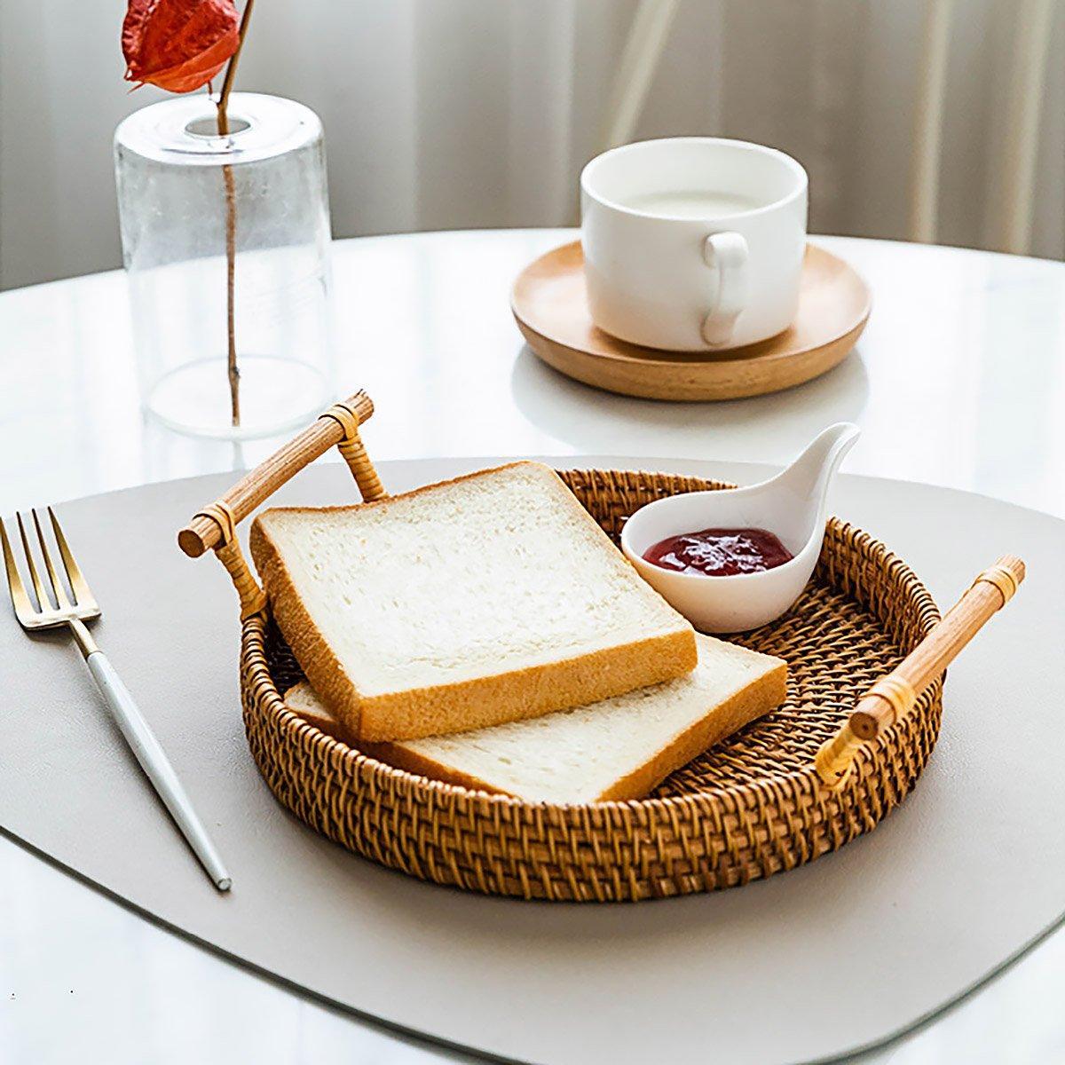 Rattan Serving Basket in Three Diameters | StorageOZ