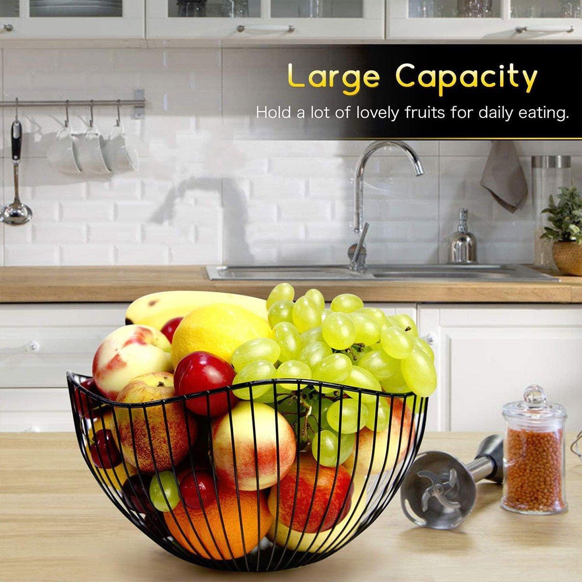 Large Iron Fruit Storage Basket Two Colours | StorageOZ