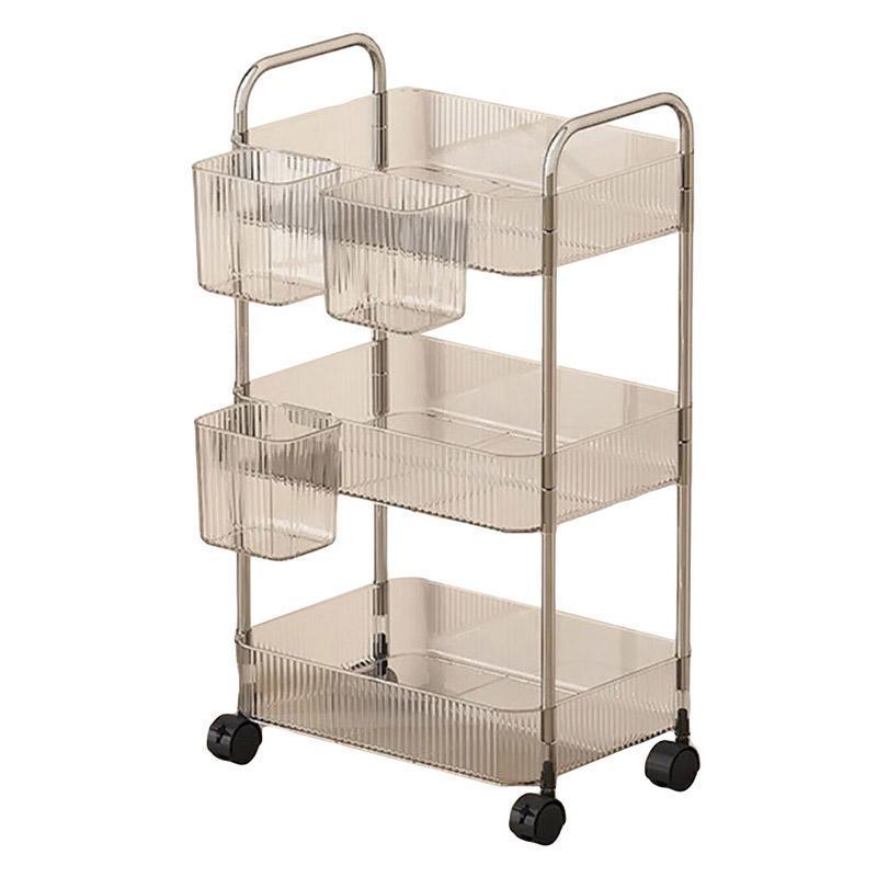 Mobile Acrylic Storage Rack 3 or 4 Tiers | StorageOZ