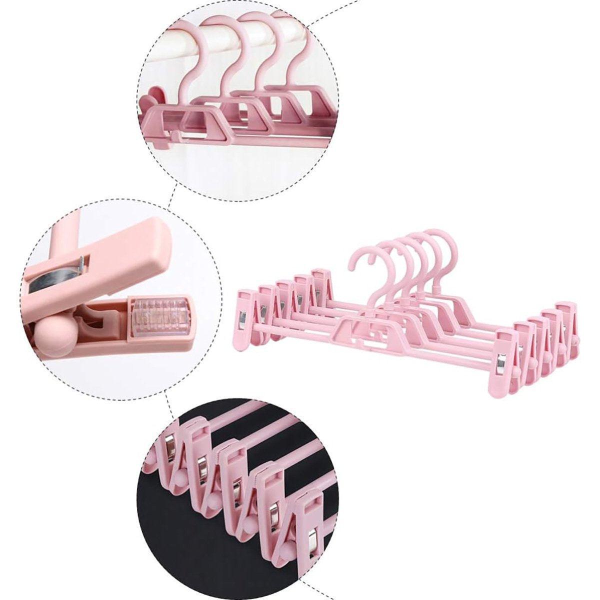 10 Pcs Clip Trouser Hangers in Six Colours | StorageOZ