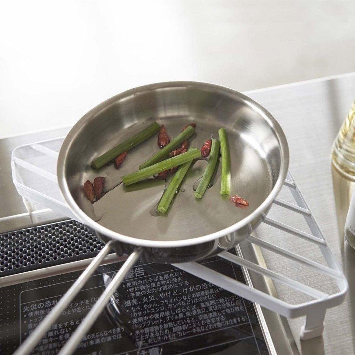 Metal Triangle Corner Kitchen Shelf Two Colours | StorageOZ