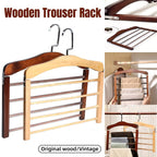 Hanging Wooden Trouser Rack for Wardrobe | StorageOZ