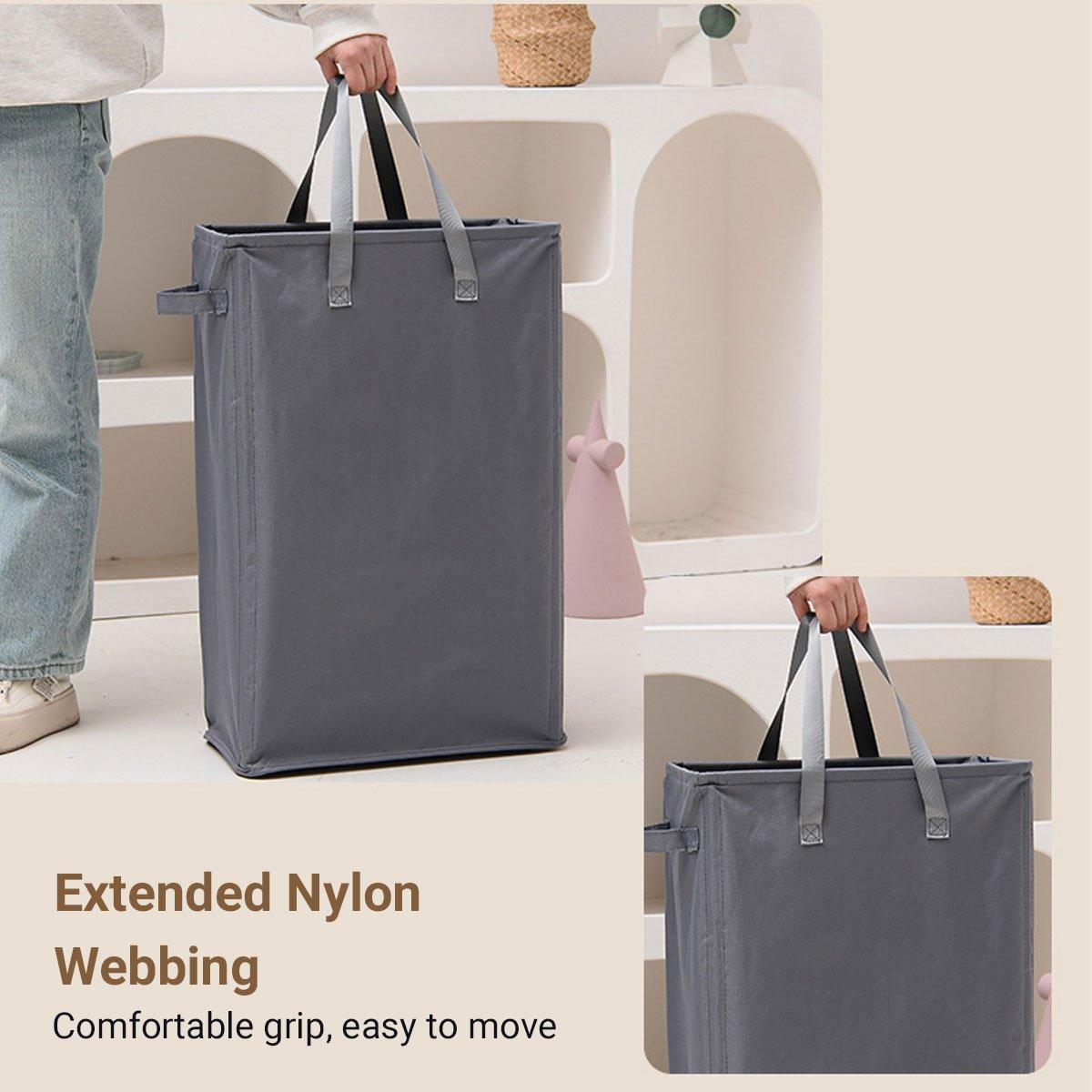 Slim Foldable Oxford Laundry Basket Four Colours | StorageOZ
