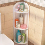 3 Tier Bathroom Corner Storage Shelf Rack | StorageOZ