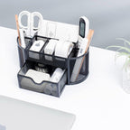 Metal Pen Holder Box with Drawer Three Colours | StorageOZ