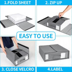 4 Pcs Collapsible Storage Boxes Three Colours | StorageOZ