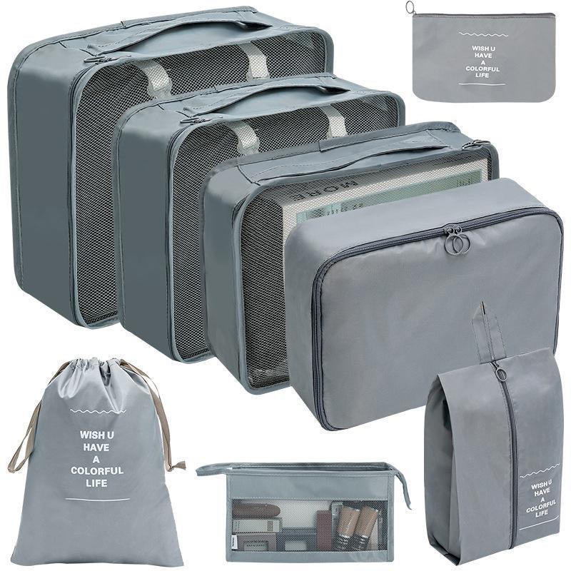 8 Pcs Waterproof Packing Cubes Six Colours | StorageOZ